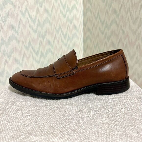Johnston & Murphy Brown Leather Penny Loafers Mens Size 9 J&M Flex main image 6